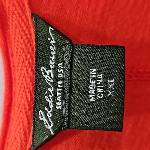 Eddie Bauer, Swing style,Bright Orange,Sz XXL, Scoop Neckline, Embroidered - Picture 4 of 15